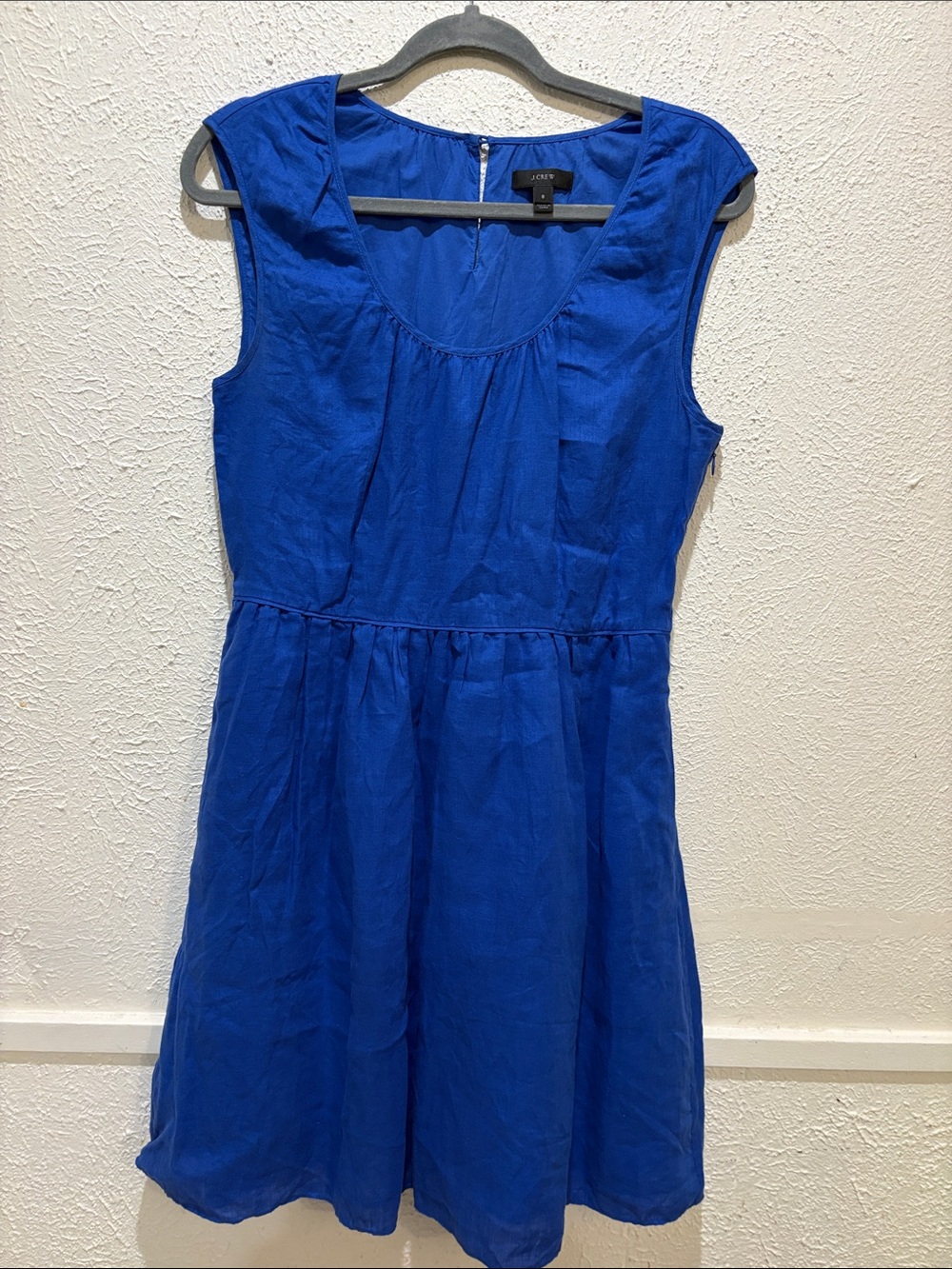 J. Crew Royal Blue Sleeveless Midi Dress